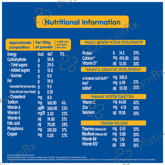 Nestle Lactogrow with Whey Protein, Calcium & Vitamin D (2 to 6 Years) - Flavour Biscuity and Vanilla