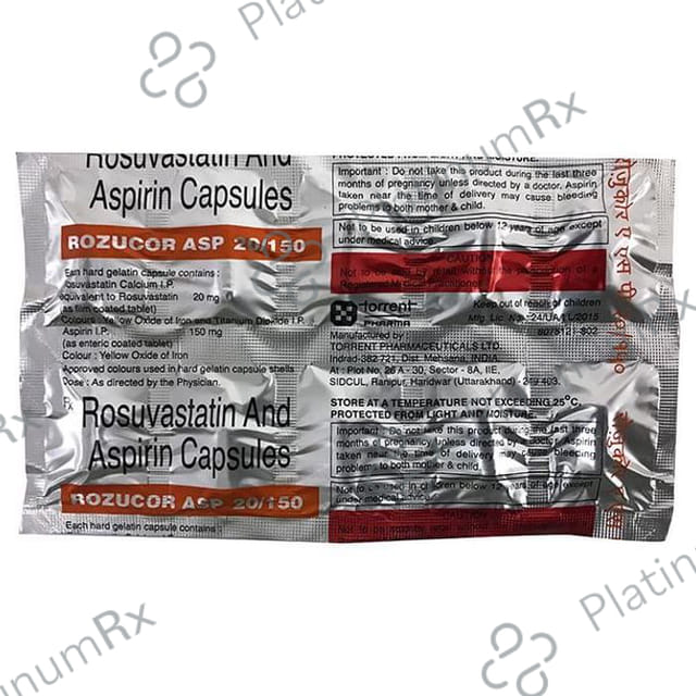 Rozucor ASP 20/150mg Capsule 10s