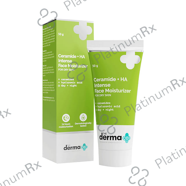 The Derma Co Ceramide+HA (Hyaluronic Acid) Intense Face Moisturizer - For Dry Skin