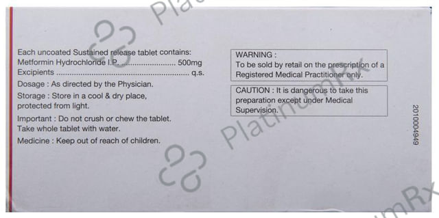 Obimet 500mg SR Tablet 15s