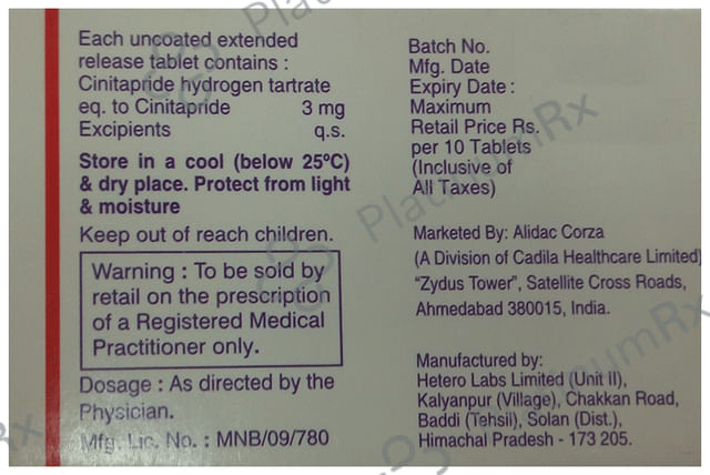 Cintapro OD 3mg Tablet 10s