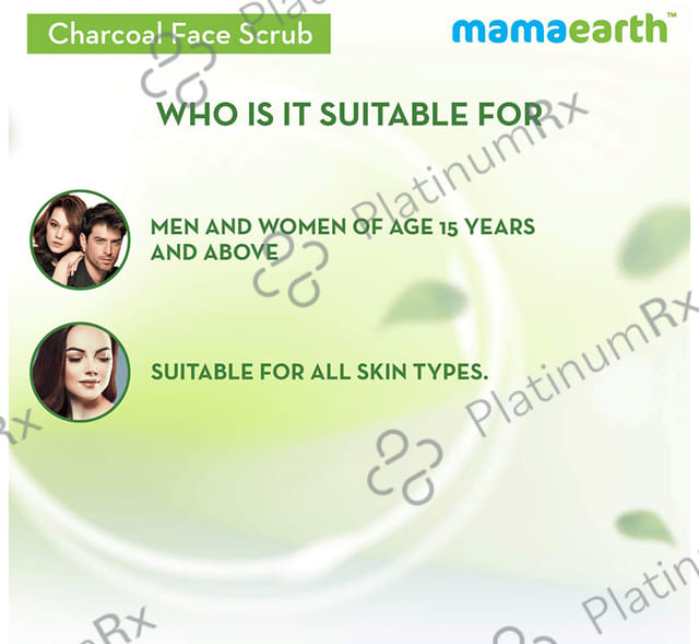 Mamaearth Charcoal Face Scrub - Paraben & SLS-Free - For All Skin Types