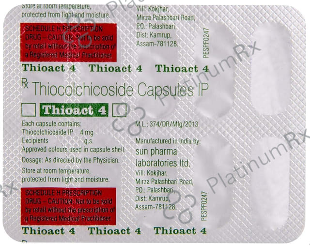 Thioact 4mg Capsule 10s