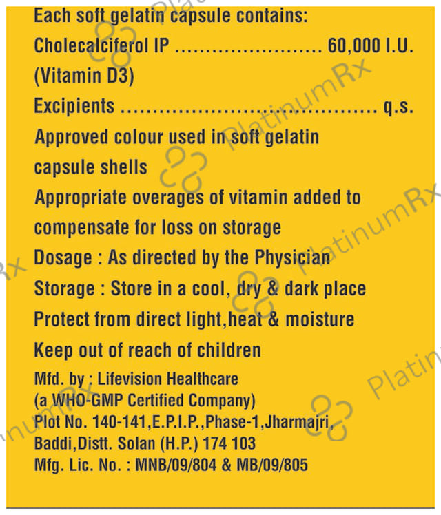 Ostorise D3 60K Soft Gelatin Capsule