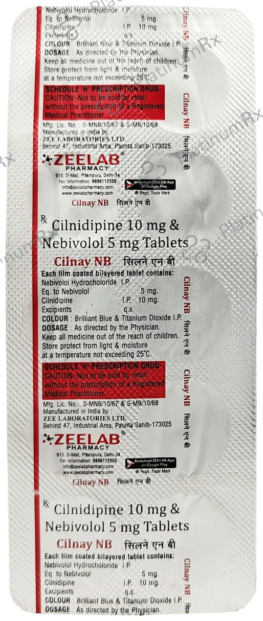 Cilnay NB 10/5mg Tablet 10s