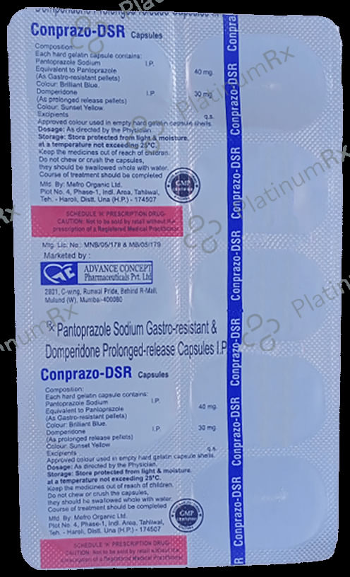 Conprazo DSR 30/40mg Capsule 10s