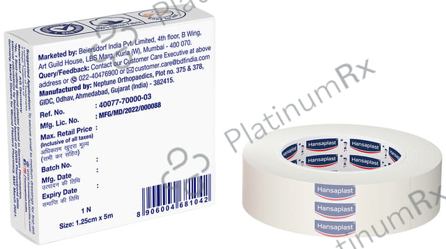 Hansaplast Soft Fixation Tape 1.25 cm x 5 m