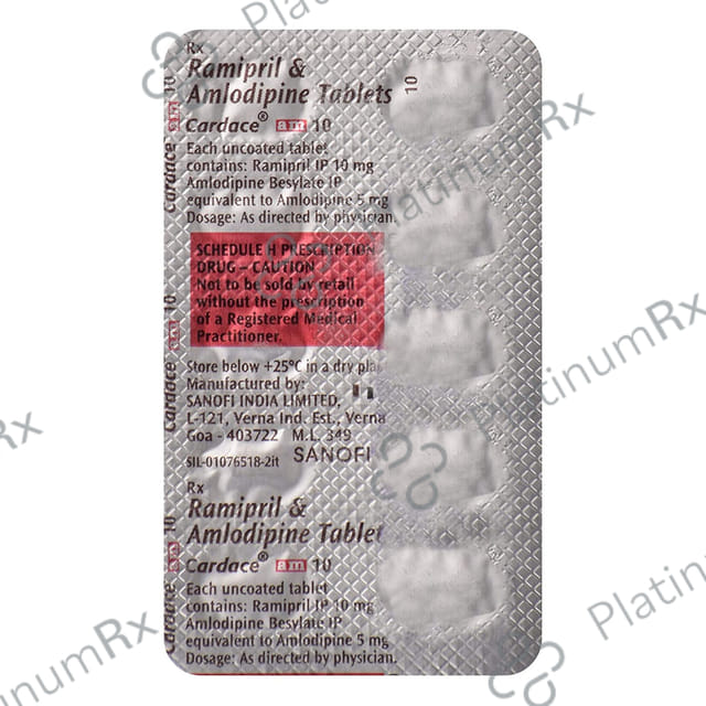 Cardace AM 10/5mg Tablet 10s