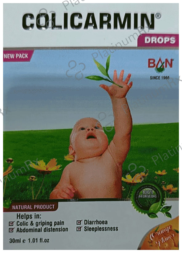 Colicarmin - Relieve Bloating & Abdominal Distension in Infants & Children - Drop
