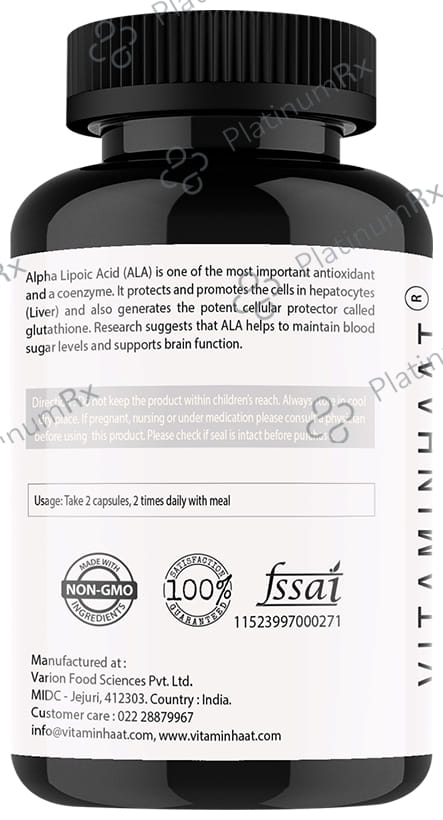 Vitaminhaat Alpha Lipoic Acid Capsule 120s