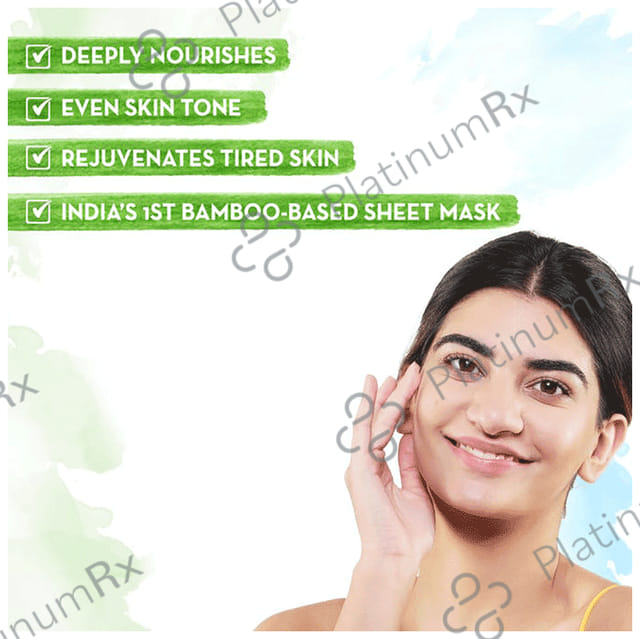 Mamaearth Rose Water Bamboo Sheet Mask