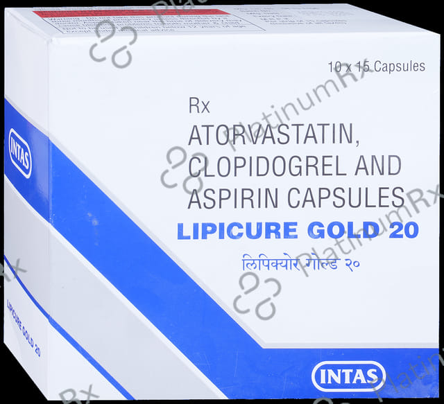 Lipicure Gold 20/75/75mg Capsule 15s