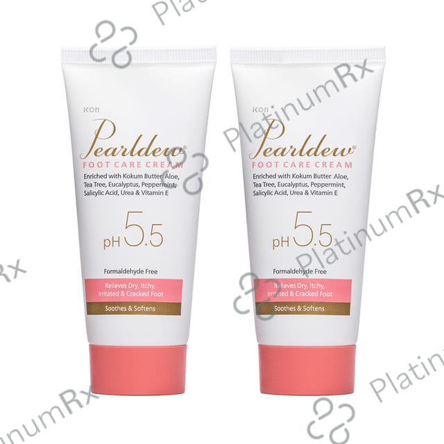 Pearldew Foot Care Cream (60gm Each) 2 Tubes