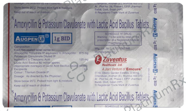 Augpen LB 1000mg Bid Tablet 10s