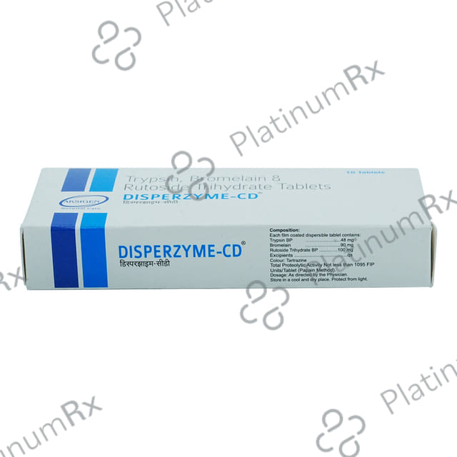 Disperzyme Cd 90/100/48mg Tablet 10s