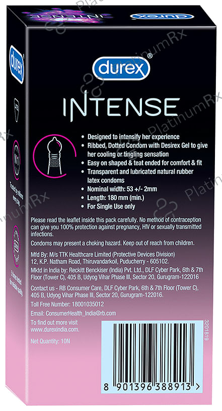 Durex Intense Stimulating Condom with Desirex Gel