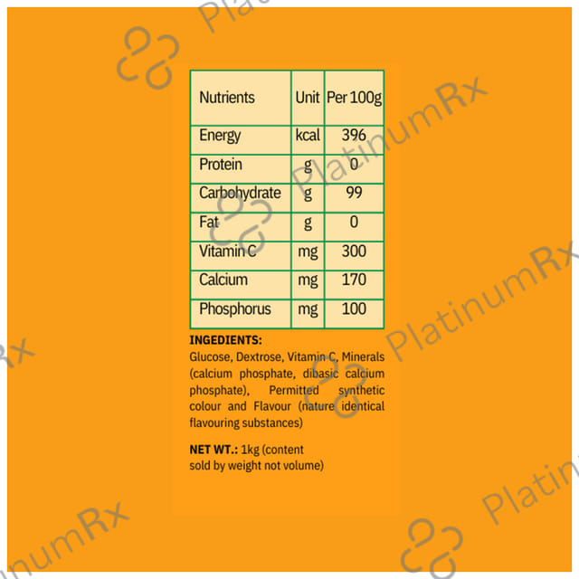 Healthy You Glucose Instant Drink with Vitamin C Orange Powder 1 kg