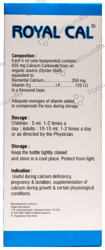 Royal Cal Oral Suspension 200ml