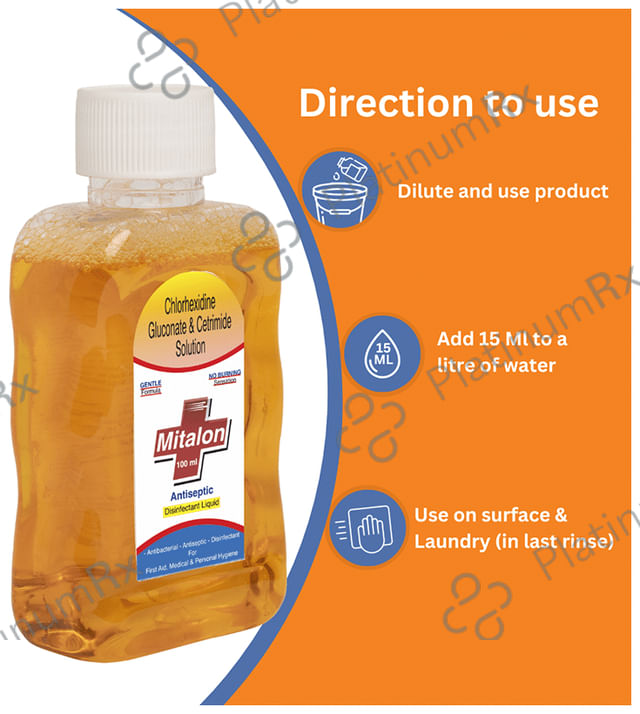 Mitalon Antiseptic Disinfectant Liquid 100 Liquid