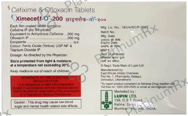 Ximeceff O 200mg/200mg Tablet