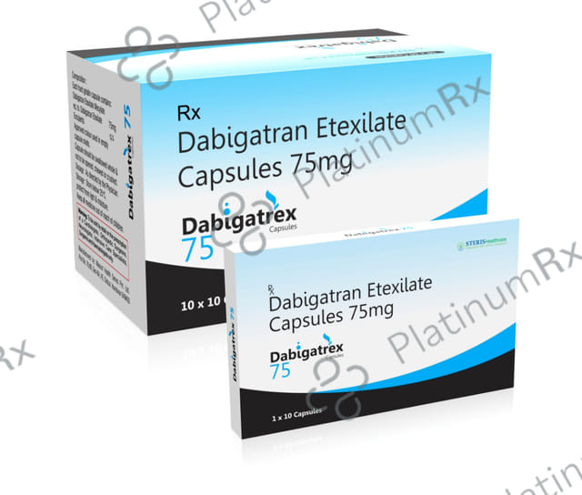 Dabigatrex 75mg Capsule 10s