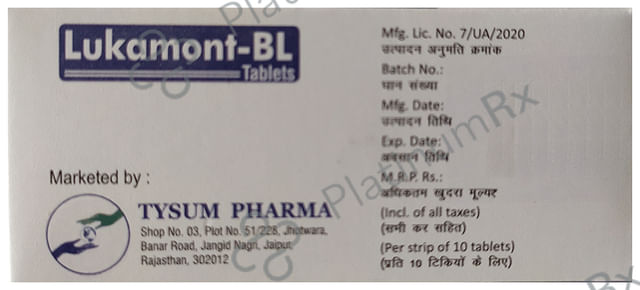 Lukamont BL 20/10mg Tablet 10s
