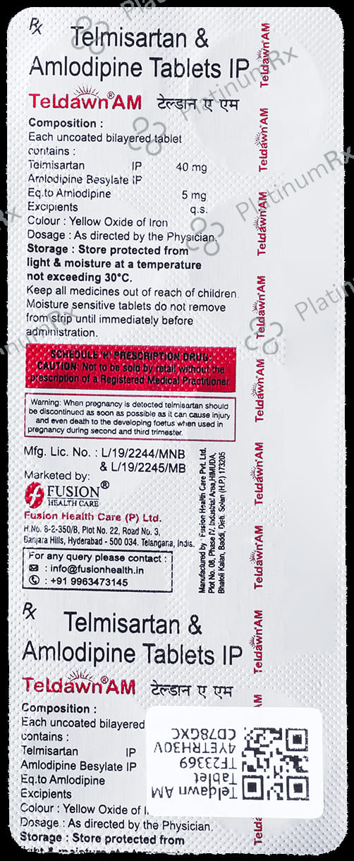 Teldawn AM 5/40mg Tablet 10s