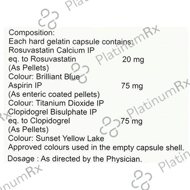 Statpure Gold 20/75/75mg Capsule 10s