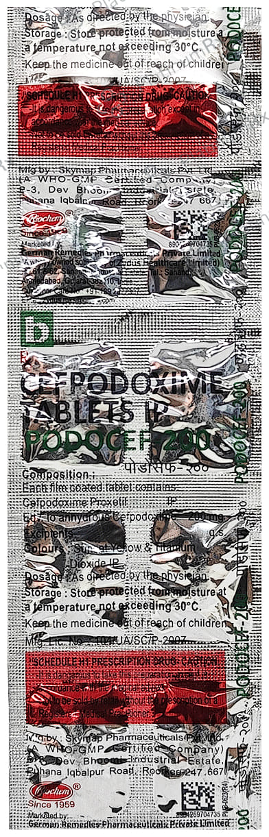 Podocef 200mg Tablet 10s