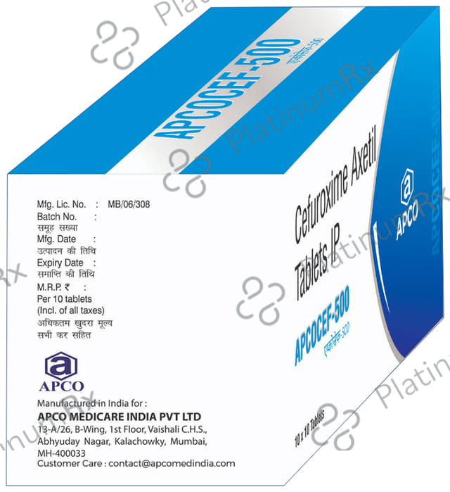 Apcocef 500 Tablet