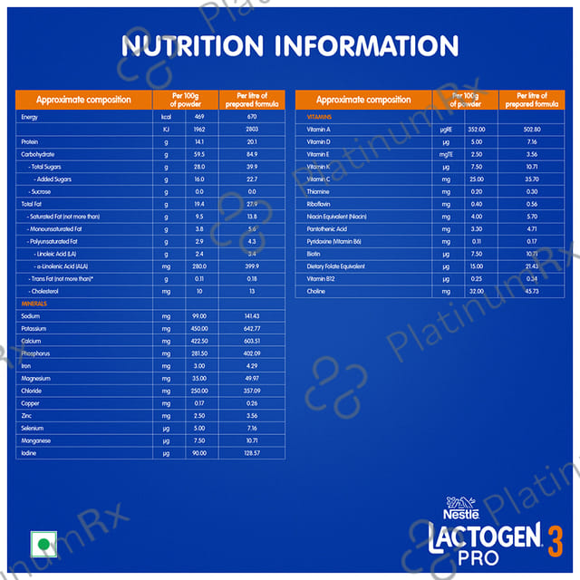 Lactogen Pro 3 Refill Powder 400gm