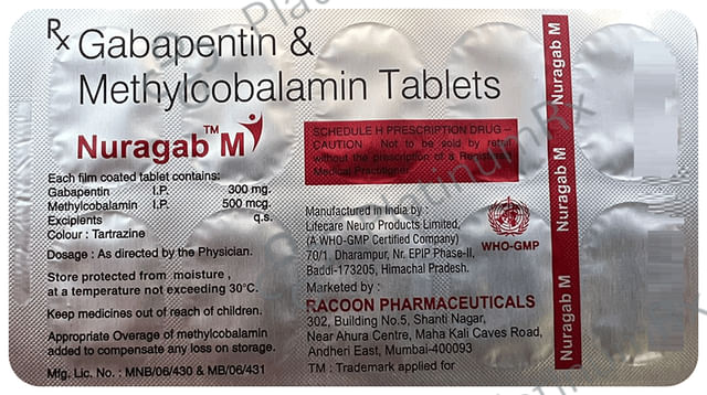 Nuragab M 300mg/500mcg Tablet 10s