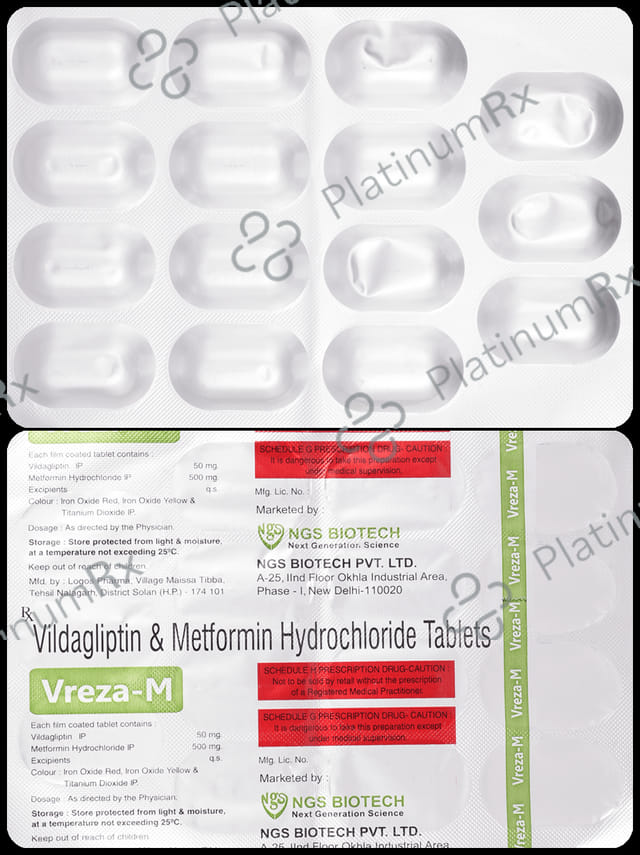 Vreza M 500mg/50mg Tablet