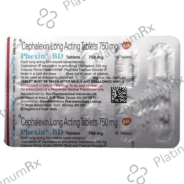 Phexin BD 750mg Tablet 10s