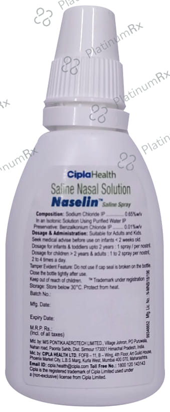 Naselin Saline Spray 20ml