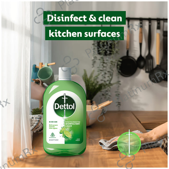 Dettol Multi Purpose Disinfectant Lime Fresh Liquid 550ml