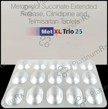 Met XL Trio 25/10/40mg Tablet ER 10s