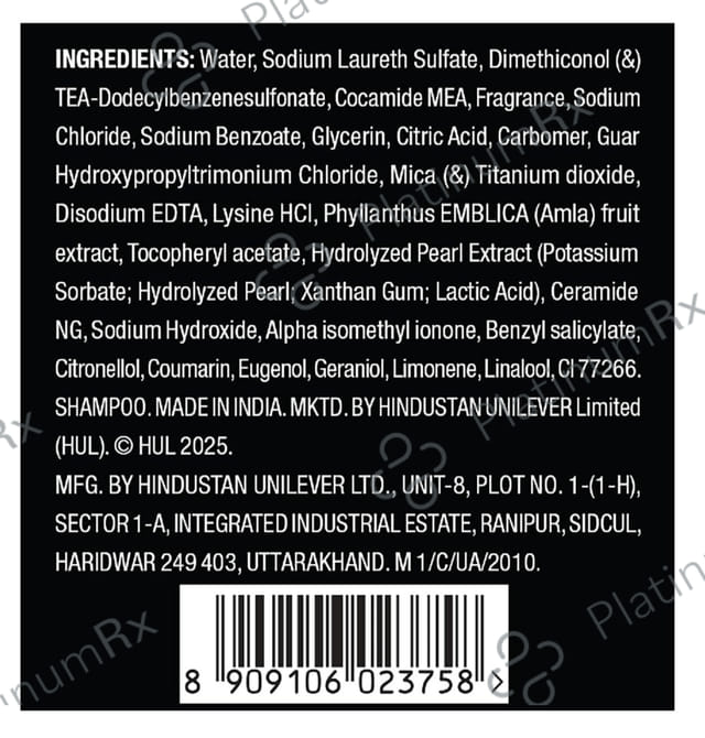 Sunsilk Shampoo Stunning Black Shine 180ml
