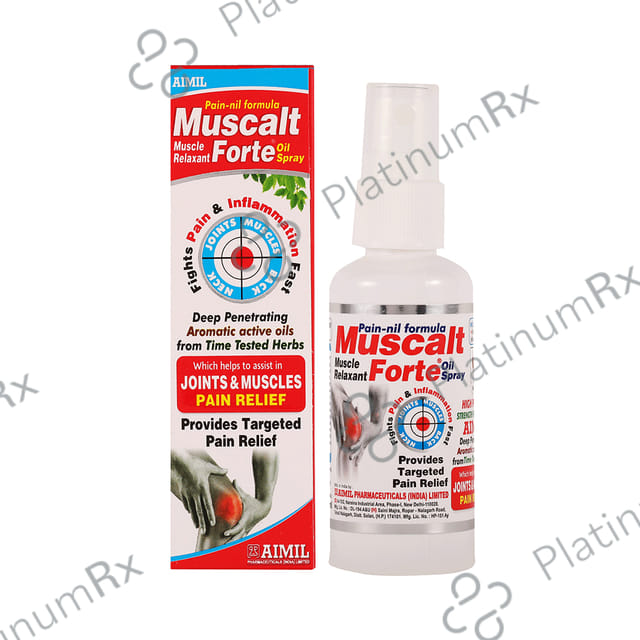 Aimil Muscalt Forte Oil Spray - Relieves Joint & Muscle Pain 60 ml