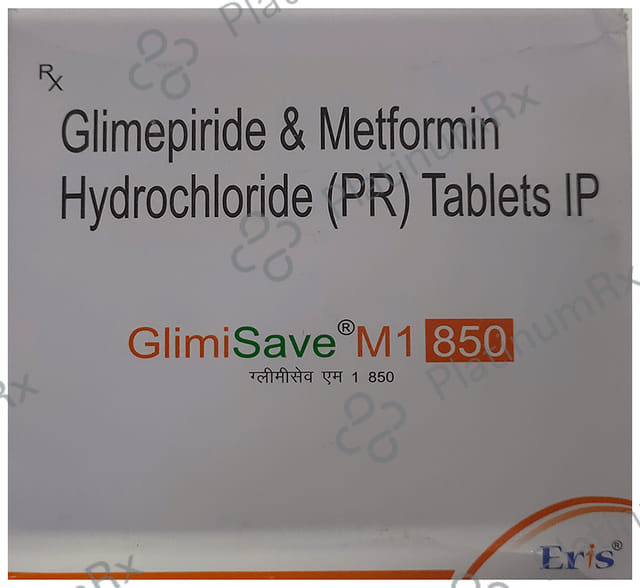 Glimisave M 1/850mg Tablet PR 15s