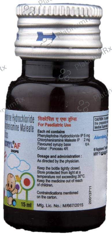 Wikoryl AF 2/5mg Drops 15ml