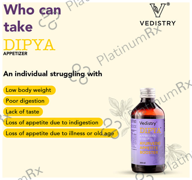 Dipya Ayurvedic Appetizer Syrup for Appetite