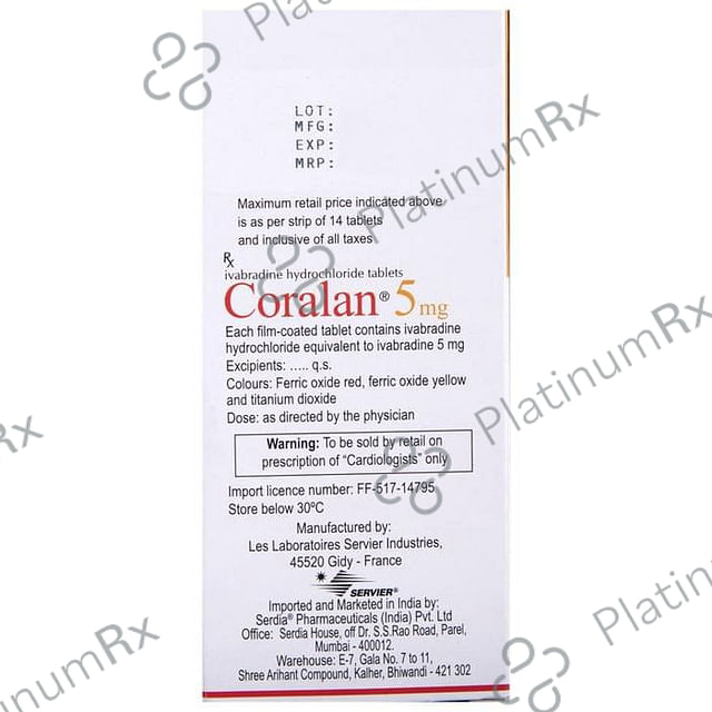 Coralan 5mg Tablet 14s