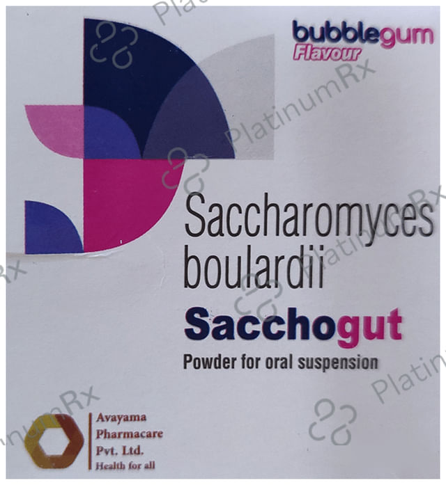 Sacchogut Powder for Oral Suspension Bubblegum