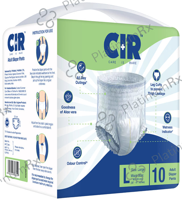 CIR Adult Diaper Pants Large 10s