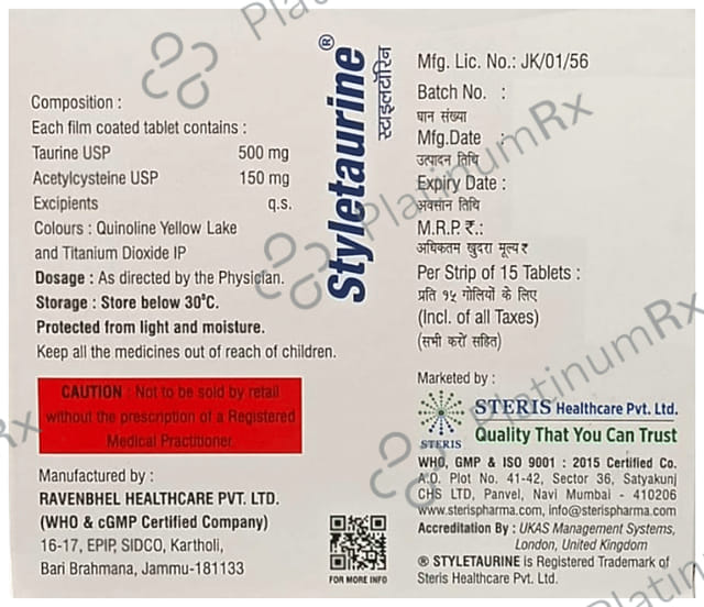 Styletaurine Tablet