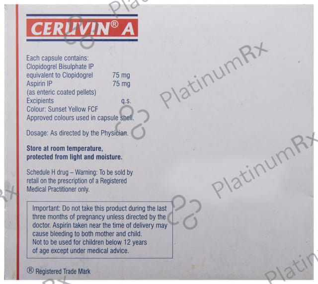 Ceruvin A 75/75mg Capsule 15s