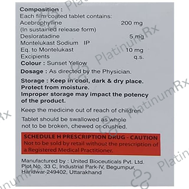 Acebrodak DM Tablet SR 10s