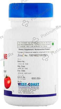 HealthVit Lycopene 10000mcg - With Antioxidants - For Heart & Prostate Health - Capsule