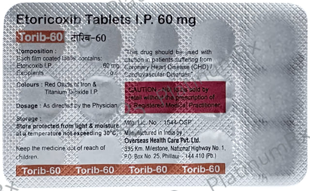 Torib 60mg Tablet 15s